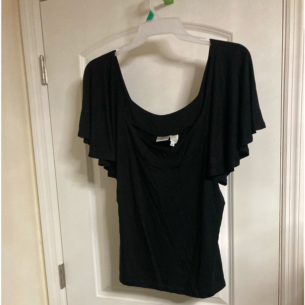 Newport News Black stretch fitted  Top